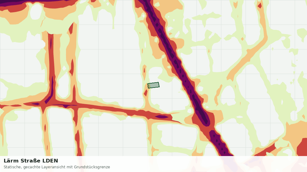 Statische Kartenansicht: Lärm Straße LDEN