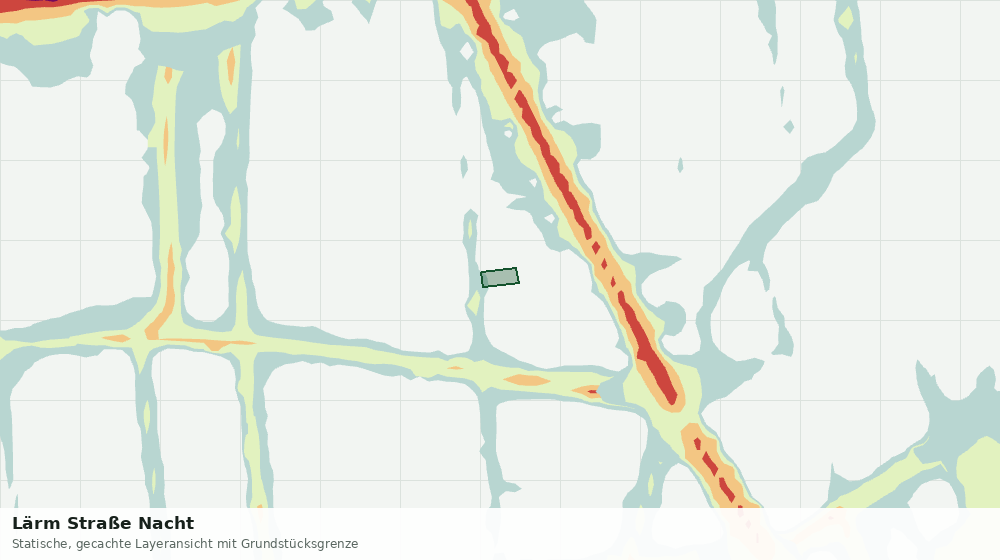 Statische Kartenansicht: Lärm Straße Nacht