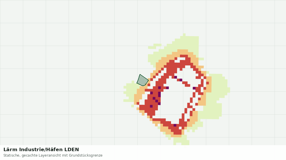 Statische Kartenansicht: Lärm Industrie/Häfen LDEN