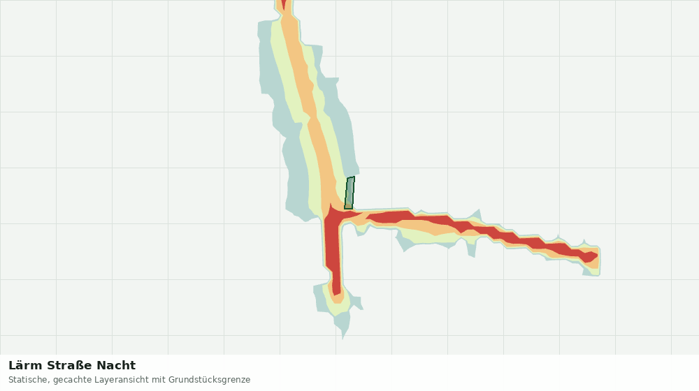 Statische Kartenansicht: Lärm Straße Nacht