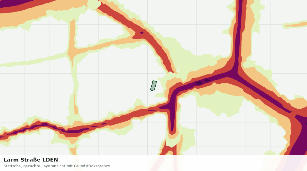 Statische Kartenansicht: Lärm Straße LDEN