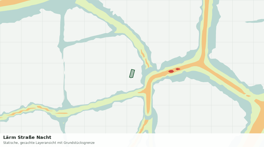 Statische Kartenansicht: Lärm Straße Nacht