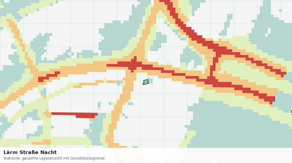 Statische Kartenansicht: Lärm Straße Nacht
