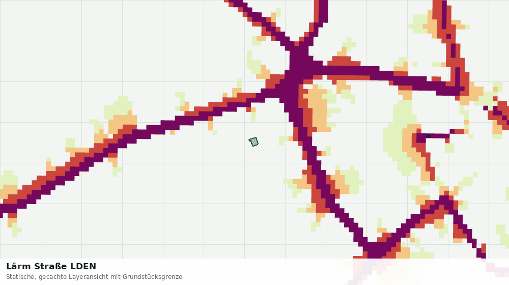 Statische Kartenansicht: Lärm Straße LDEN