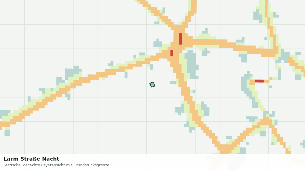Statische Kartenansicht: Lärm Straße Nacht
