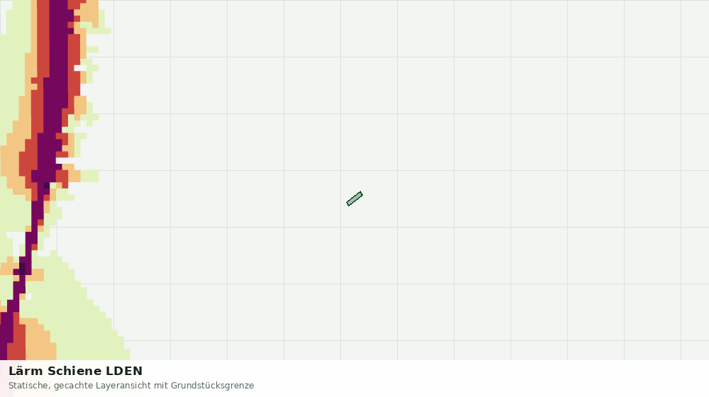 Statische Kartenansicht: Lärm Schiene LDEN