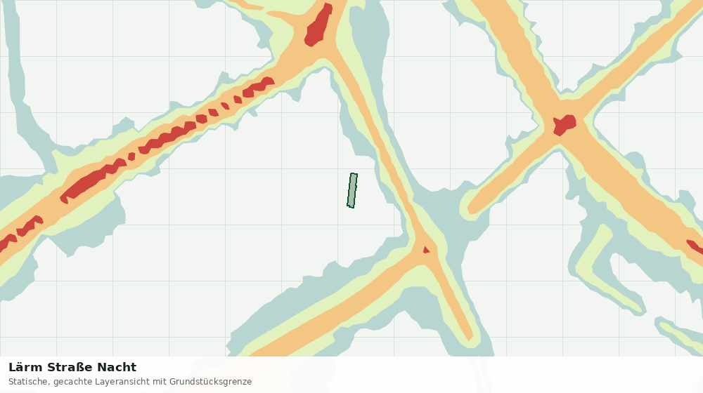 Statische Kartenansicht: Lärm Straße Nacht