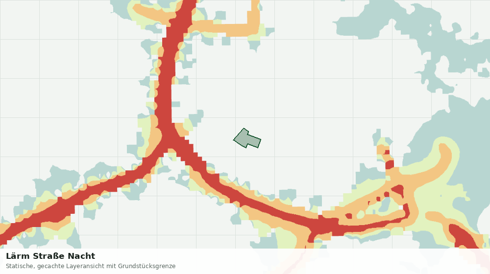 Statische Kartenansicht: Lärm Straße Nacht