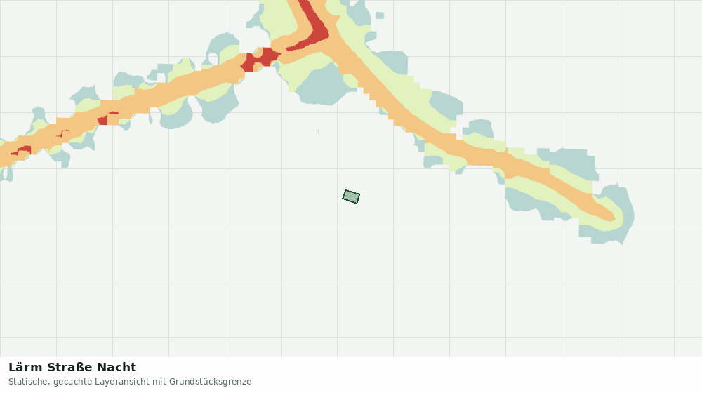 Statische Kartenansicht: Lärm Straße Nacht