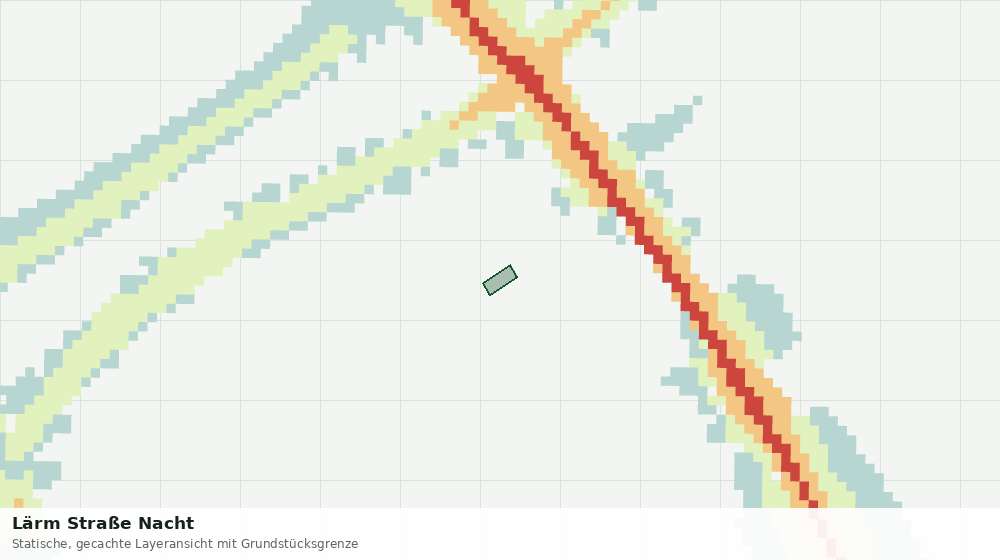 Statische Kartenansicht: Lärm Straße Nacht
