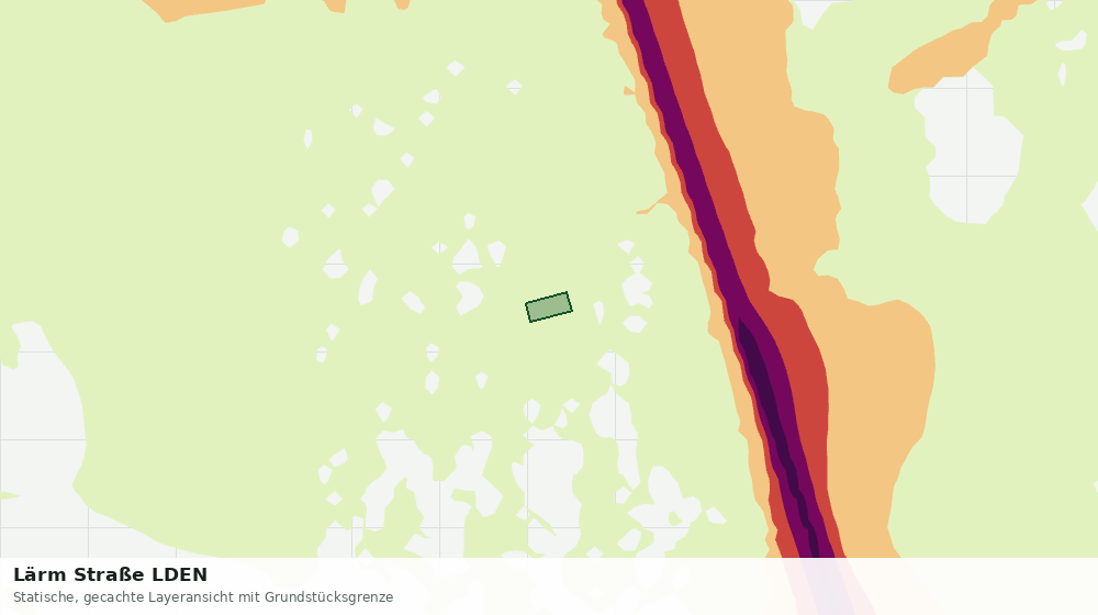 Statische Kartenansicht: Lärm Straße LDEN
