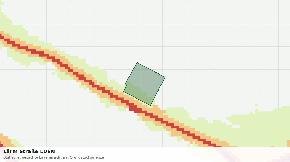 Statische Kartenansicht: Lärm Straße LDEN