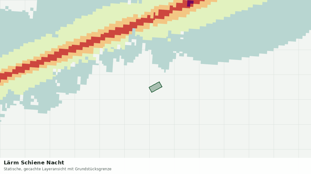 Statische Kartenansicht: Lärm Schiene Nacht