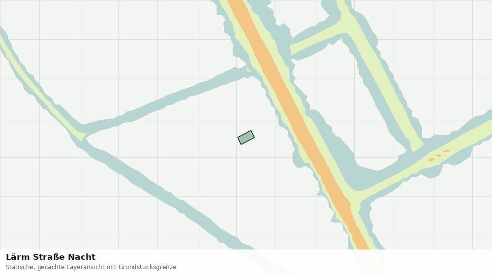 Statische Kartenansicht: Lärm Straße Nacht