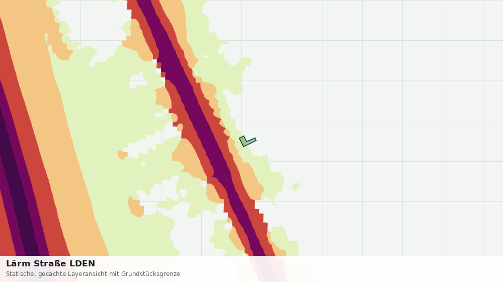 Statische Kartenansicht: Lärm Straße LDEN