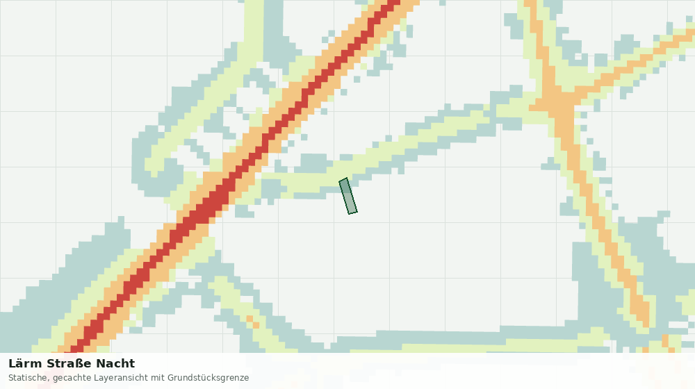 Statische Kartenansicht: Lärm Straße Nacht