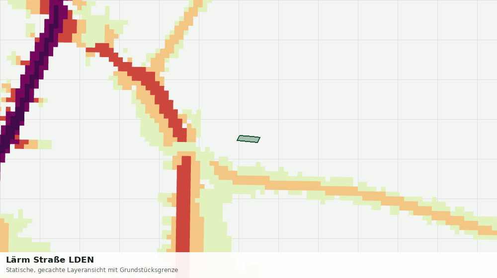 Statische Kartenansicht: Lärm Straße LDEN