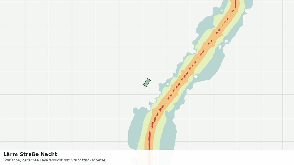 Statische Kartenansicht: Lärm Straße Nacht