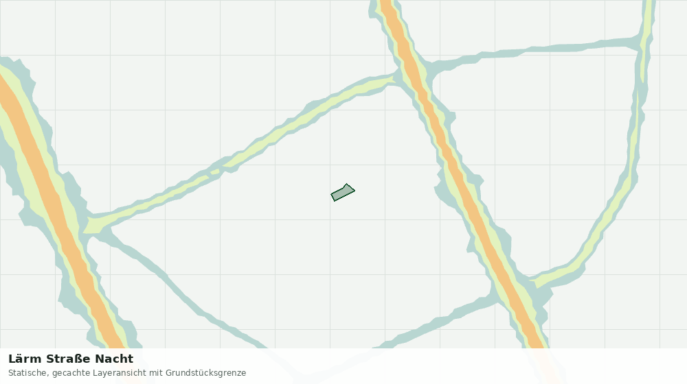 Statische Kartenansicht: Lärm Straße Nacht