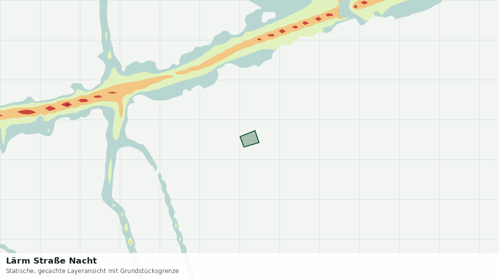 Statische Kartenansicht: Lärm Straße Nacht