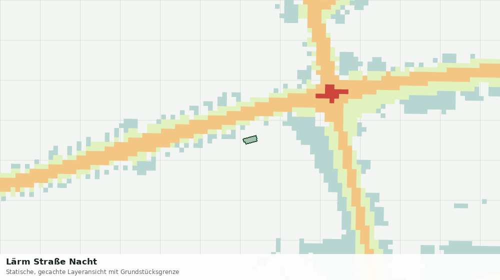 Statische Kartenansicht: Lärm Straße Nacht