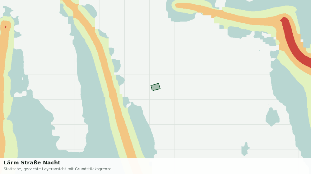 Statische Kartenansicht: Lärm Straße Nacht