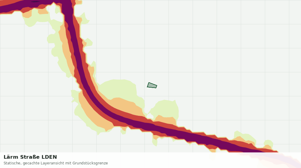 Statische Kartenansicht: Lärm Straße LDEN