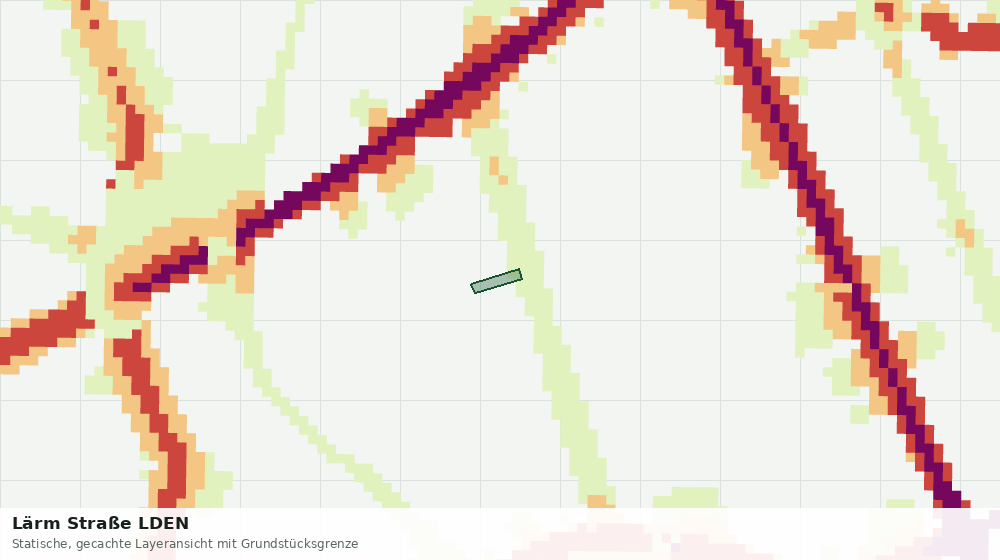 Statische Kartenansicht: Lärm Straße LDEN