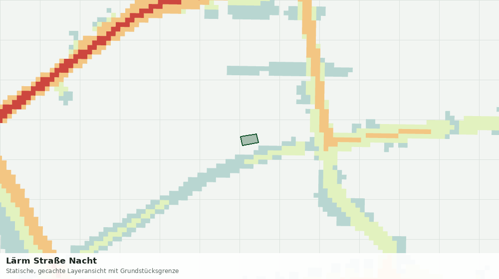 Statische Kartenansicht: Lärm Straße Nacht