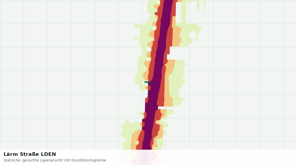 Statische Kartenansicht: Lärm Straße LDEN