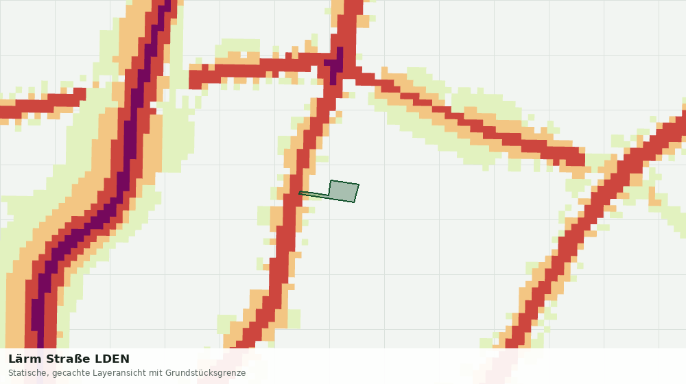 Statische Kartenansicht: Lärm Straße LDEN