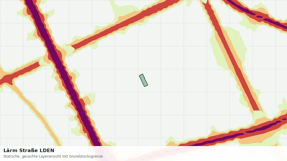 Statische Kartenansicht: Lärm Straße LDEN