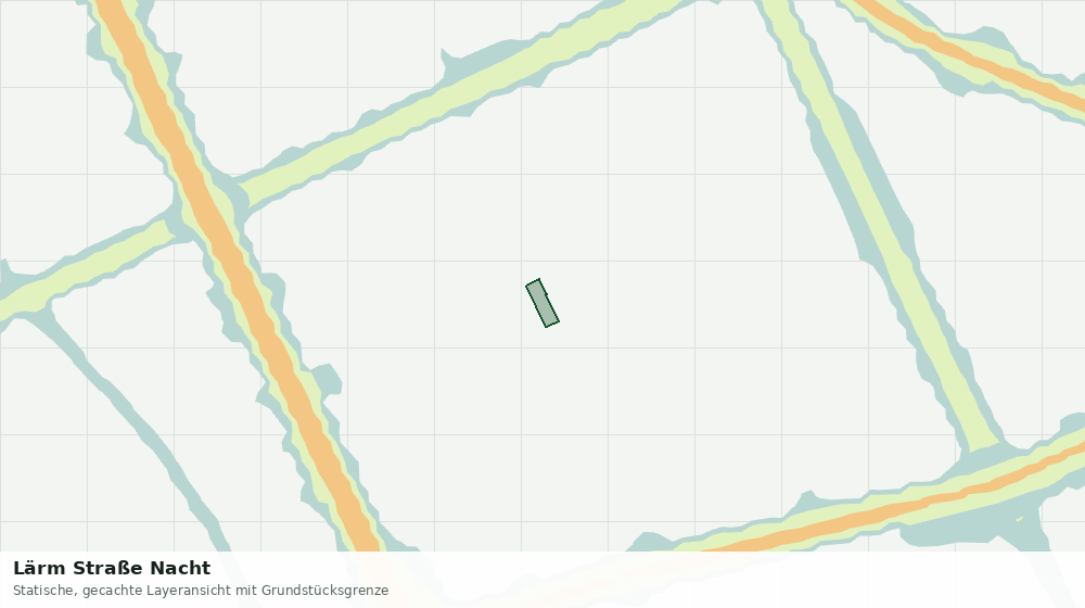 Statische Kartenansicht: Lärm Straße Nacht