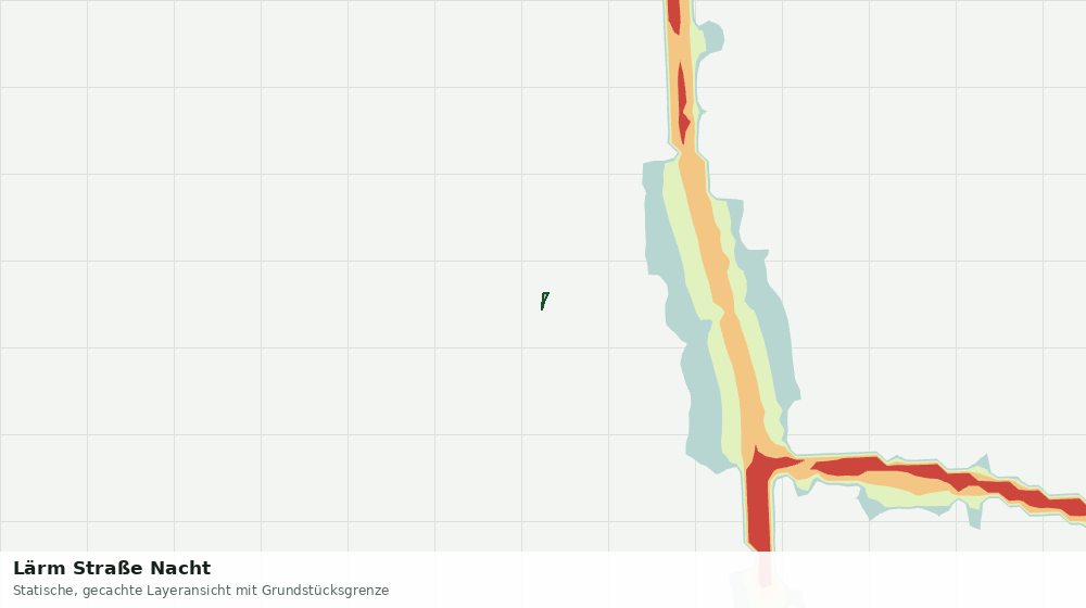 Statische Kartenansicht: Lärm Straße Nacht