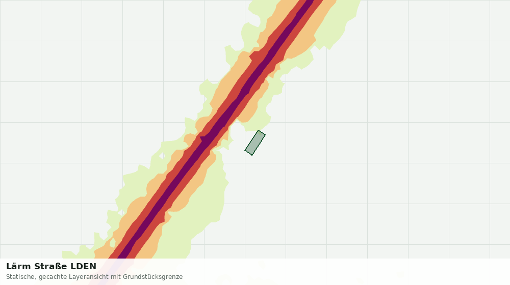 Statische Kartenansicht: Lärm Straße LDEN