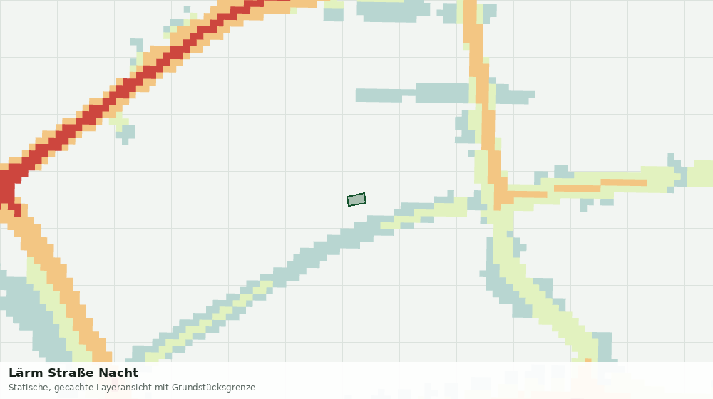 Statische Kartenansicht: Lärm Straße Nacht