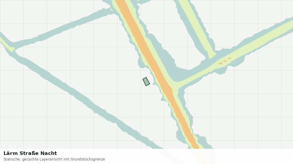 Statische Kartenansicht: Lärm Straße Nacht