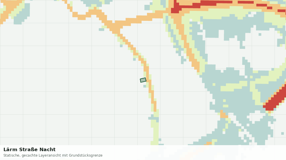 Statische Kartenansicht: Lärm Straße Nacht