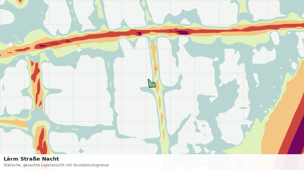 Statische Kartenansicht: Lärm Straße Nacht