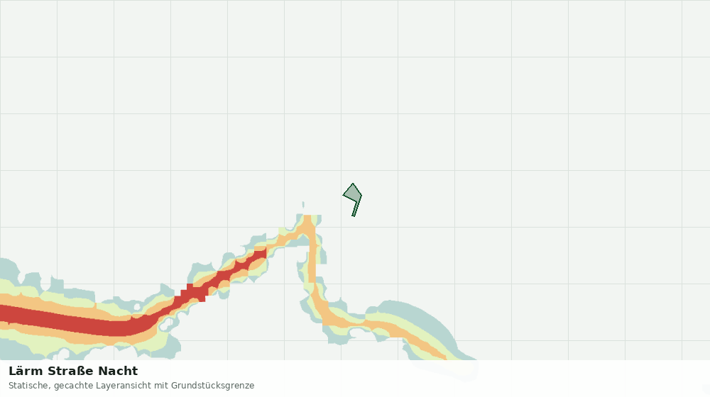 Statische Kartenansicht: Lärm Straße Nacht