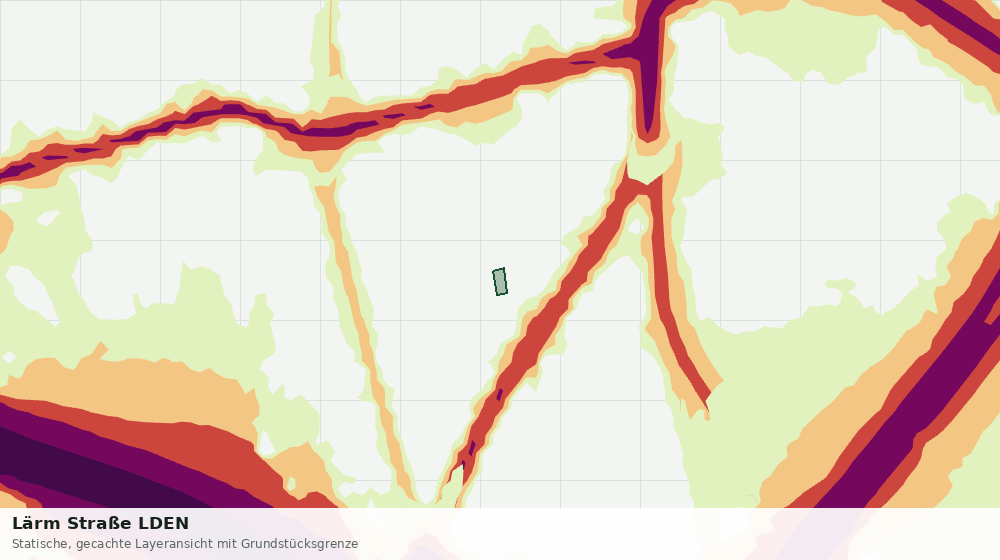Statische Kartenansicht: Lärm Straße LDEN