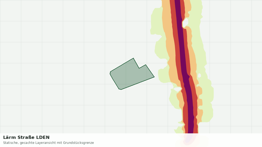 Statische Kartenansicht: Lärm Straße LDEN