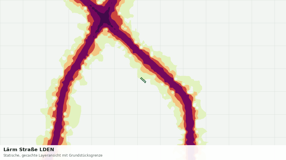 Statische Kartenansicht: Lärm Straße LDEN