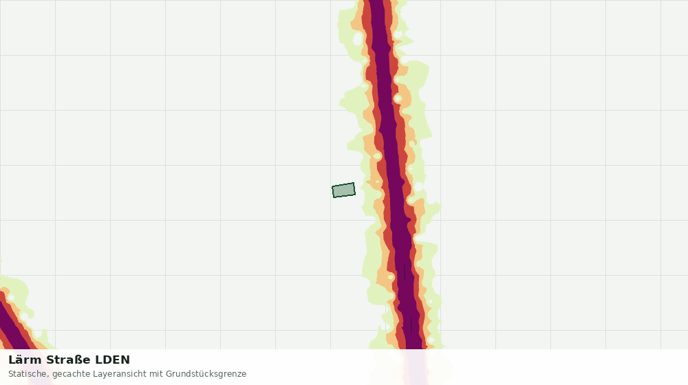 Statische Kartenansicht: Lärm Straße LDEN