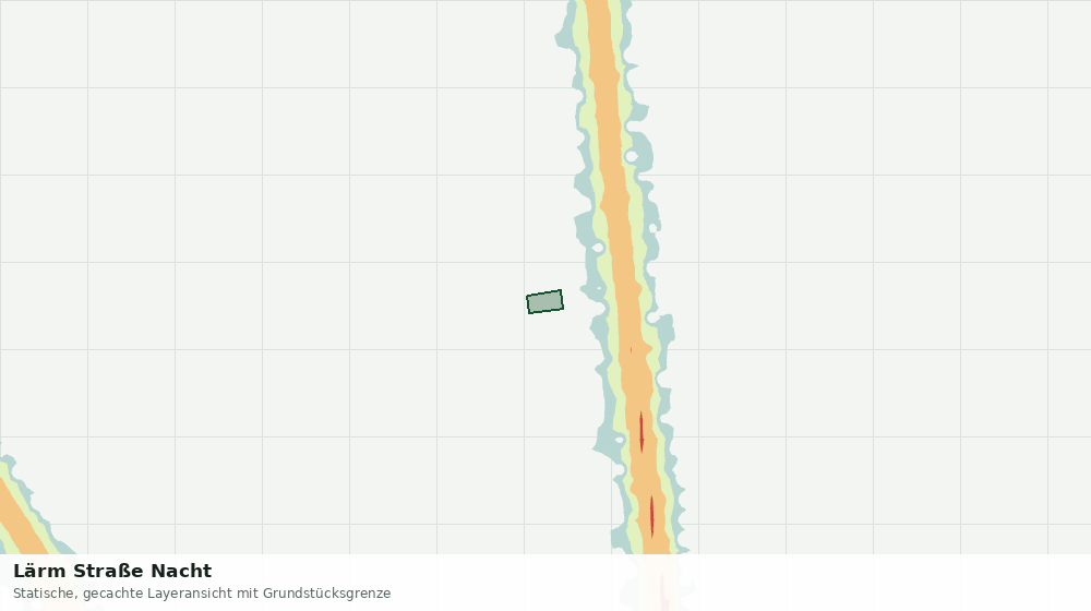 Statische Kartenansicht: Lärm Straße Nacht