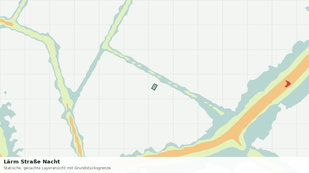 Statische Kartenansicht: Lärm Straße Nacht