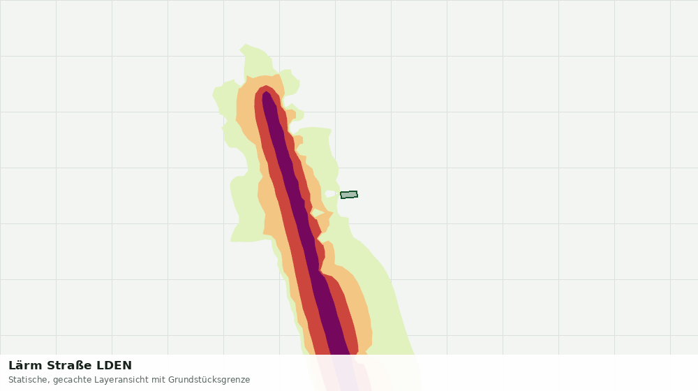 Statische Kartenansicht: Lärm Straße LDEN