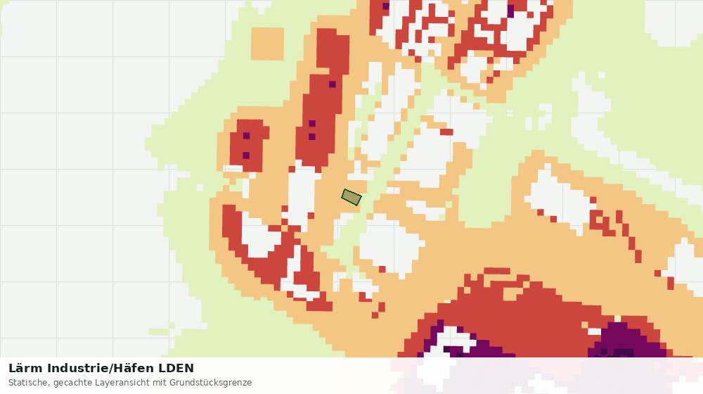 Statische Kartenansicht: Lärm Industrie/Häfen LDEN