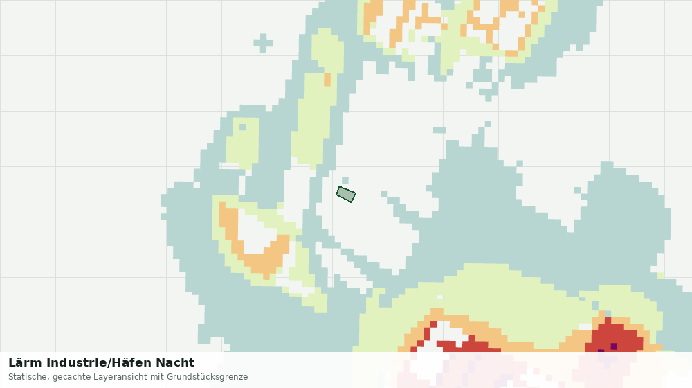 Statische Kartenansicht: Lärm Industrie/Häfen Nacht