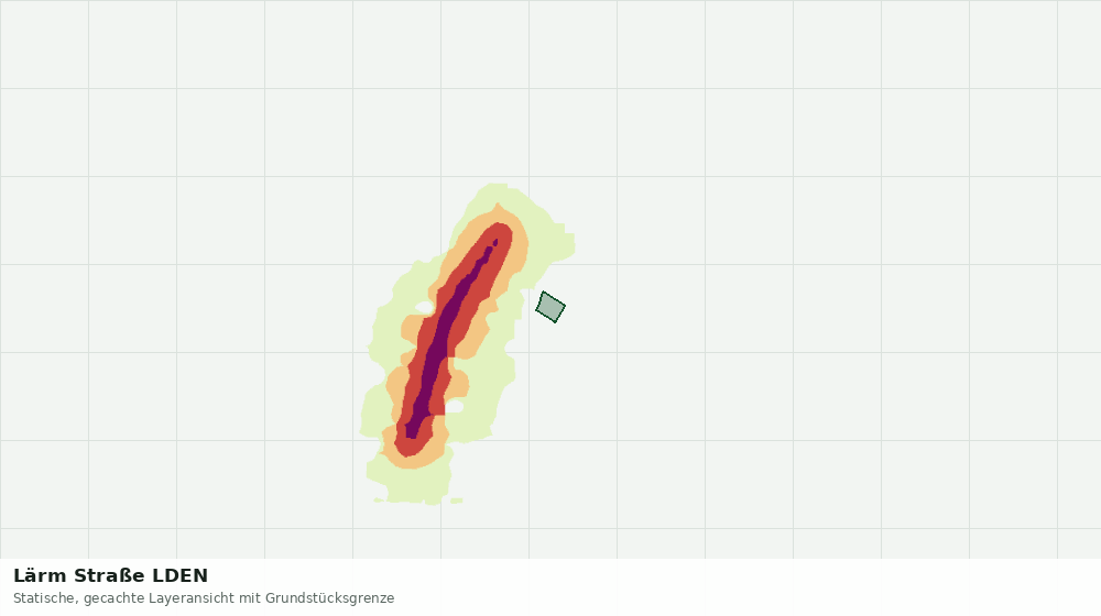 Statische Kartenansicht: Lärm Straße LDEN